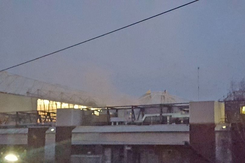 استادیوم منچستر آتش گرفت