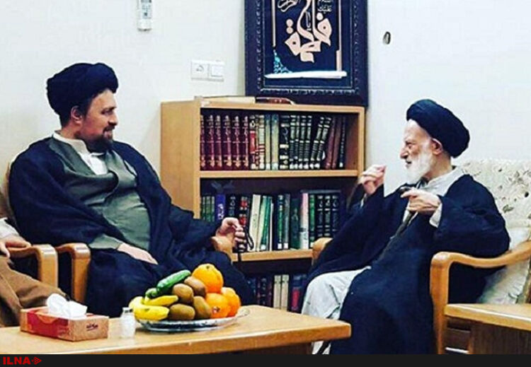 سیدحسن خمینی از آیت الله شبیری زنجانی عیادت کرد